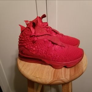 Nike Lebron XVII 17 University Red Men Basketball Shoe BQ5594-600